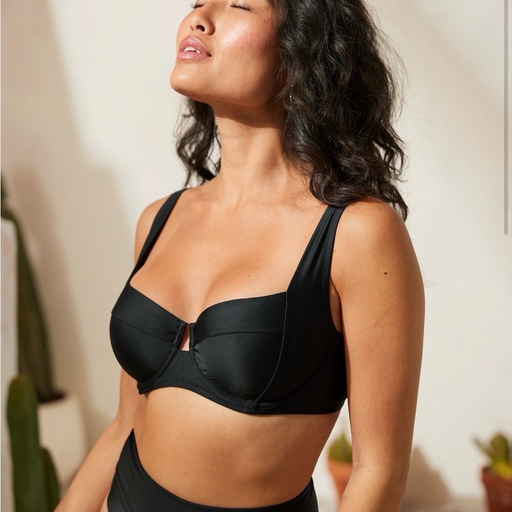 Aerie wide strap unlined underwire bikini top